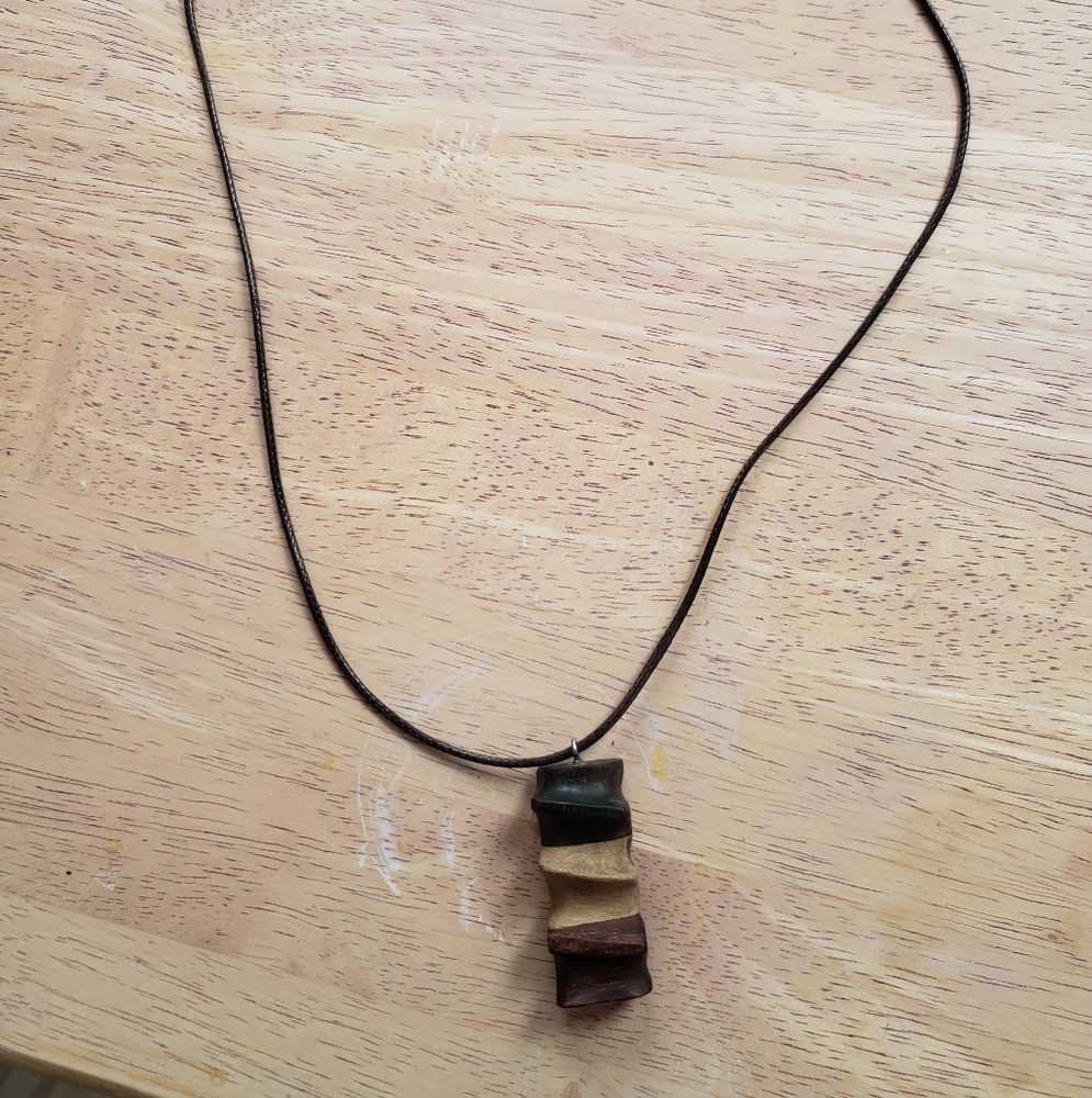 Handcrafted Wooden Pendant Necklace
